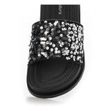 【25年春夏新作】軽量 厚底 スパンコール スライドサンダル | DEMETER | 詳細画像40