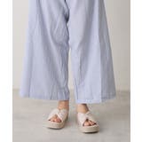 【25年春夏新作】厚底 スクエアトゥ リボンデザイン パテッドサンダル | DEMETER | 詳細画像15