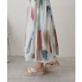 【25年春夏新作】厚底 スクエアトゥ リボンデザイン パテッドサンダル | DEMETER | 詳細画像23