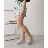 【25年春夏新作】厚底 スクエアトゥ リボンデザイン パテッドサンダル | DEMETER | 詳細画像31