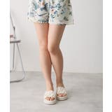 【25年春夏新作】厚底 デザインソール ギャザー調 ミュールサンダル | DEMETER | 詳細画像14 