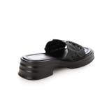 【25年春夏新作】厚底 デザインソール ギャザー調 ミュールサンダル | DEMETER | 詳細画像31 