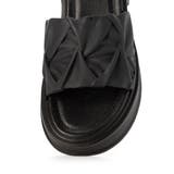 【25年春夏新作】厚底 デザインソール ギャザー調 ミュールサンダル | DEMETER | 詳細画像34 