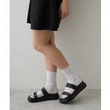 【25年春夏新作】軽量 厚底ソール ダブルベルトサンダル | DEMETER | 詳細画像17 