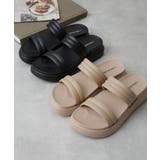 【25年春夏新作】軽量 厚底ソール ダブルベルトサンダル | DEMETER | 詳細画像3 