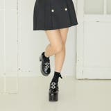 【25年春夏再販】厚底太ヒール☆ビジューバックルベルト ローファーパンプス | DEMETER | 詳細画像13 