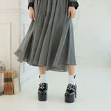 【25年春夏再販】厚底太ヒール☆ビジューバックルベルト ローファーパンプス | DEMETER | 詳細画像5 