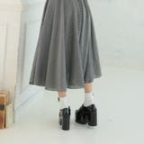 【25年春夏再販】厚底太ヒール☆ビジューバックルベルト ローファーパンプス | DEMETER | 詳細画像8 