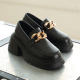 厚底ソール☆チェーンモチーフ ローファーシューズ | DEMETER | 詳細画像3