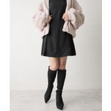 【25年秋冬再販】ポインテッドトゥ プラットフォーム ストレッチ ロングブーツ | DEMETER | 詳細画像37 