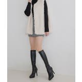 【25年秋冬再販】ポインテッドトゥ プラットフォーム ストレッチ ロングブーツ | DEMETER | 詳細画像49 