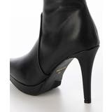 【25年秋冬再販】ポインテッドトゥ プラットフォーム ストレッチ ロングブーツ | DEMETER | 詳細画像75 