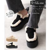 【25年秋冬新作】厚底 プラットフォーム スリッポン ボアサンダル | DEMETER | 詳細画像1 