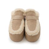 【25年秋冬新作】厚底 プラットフォーム スリッポン ボアサンダル | DEMETER | 詳細画像30 