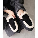 【25年秋冬新作】厚底 プラットフォーム スリッポン ボアサンダル | DEMETER | 詳細画像5 