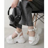 ホワイト | 【25年春夏再販】厚底 2段ボリュームソール スポーツMIX | DEMETER