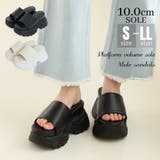 【24年春夏新作】厚底 2段ボリュームソール スポーツMIX ミュールサンダル | DEMETER | 詳細画像1 