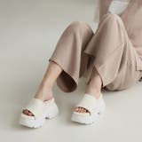 【24年春夏新作】厚底 2段ボリュームソール スポーツMIX ミュールサンダル | DEMETER | 詳細画像16 