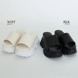 【24年春夏新作】厚底 2段ボリュームソール スポーツMIX ミュールサンダル | DEMETER | 詳細画像31 