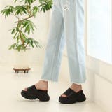 【24年春夏新作】厚底 2段ボリュームソール スポーツMIX ミュールサンダル | DEMETER | 詳細画像5 