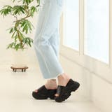 【24年春夏新作】厚底 2段ボリュームソール スポーツMIX ミュールサンダル | DEMETER | 詳細画像6 