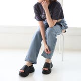 【24年春夏新作】厚底 2段ボリュームソール スポーツMIX ミュールサンダル | DEMETER | 詳細画像9 