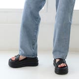 【24年春夏新作】厚底 3段ソール バックバンド クロスベルトサンダル | DEMETER | 詳細画像14 