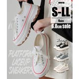 【24年春夏新作】厚底 ボリュームソール レースアップ ローカットスニーカー | DEMETER | 詳細画像1