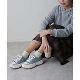 【24年春夏新作】厚底 ボリュームソール レースアップ ローカットスニーカー | DEMETER | 詳細画像23