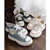 【24年春夏新作】厚底 ボリュームソール レースアップ ローカットスニーカー | DEMETER | 詳細画像28