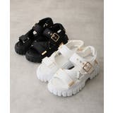 【25年春夏新作】厚底 トラックソール ベルクロ スポーツサンダル | DEMETER | 詳細画像2