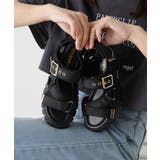 【25年春夏新作】厚底 トラックソール ベルクロ スポーツサンダル | DEMETER | 詳細画像4