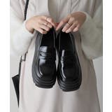 【25年春夏再販】厚底 トリプルソール ボリューム ローファーシューズ | DEMETER | 詳細画像35 