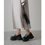 【25年春夏再販】厚底 トリプルソール ボリューム ローファーシューズ | DEMETER | 詳細画像38 