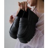 【25年春夏再販】厚底 トリプルソール ボリューム ローファーシューズ | DEMETER | 詳細画像4 