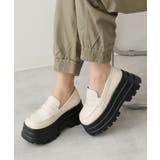 アイボリースムース | 【25年春夏再販】厚底 トリプルソール ボリューム ローファーシューズ | DEMETER