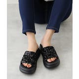 【25年春夏新作】厚底 ダブルソール スパンコール スライドサンダル | DEMETER | 詳細画像12