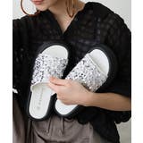 【25年春夏新作】厚底 ダブルソール スパンコール スライドサンダル | DEMETER | 詳細画像20