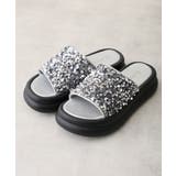 【25年春夏新作】厚底 ダブルソール スパンコール スライドサンダル | DEMETER | 詳細画像32