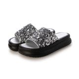 【25年春夏新作】厚底 ダブルソール スパンコール スライドサンダル | DEMETER | 詳細画像42