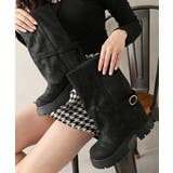 【25年秋冬新作】厚底 ボリュームソール ミドル カバーブーツ | DEMETER | 詳細画像11 