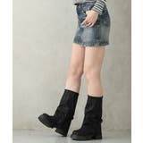 【25年秋冬新作】厚底 ボリュームソール ミドル カバーブーツ | DEMETER | 詳細画像22 