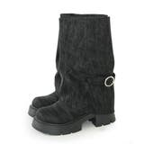 【25年秋冬新作】厚底 ボリュームソール ミドル カバーブーツ | DEMETER | 詳細画像26 