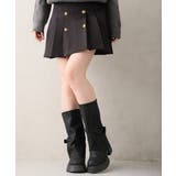 【25年秋冬新作】厚底 ボリュームソール ミドル カバーブーツ | DEMETER | 詳細画像6 