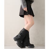 【25年秋冬新作】厚底 ボリュームソール ミドル カバーブーツ | DEMETER | 詳細画像8 