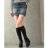 【25年秋冬新作】チャンキーヒール プレーン ストレッチロングブーツ | DEMETER | 詳細画像13 