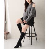 【25年秋冬新作】チャンキーヒール プレーン ストレッチロングブーツ | DEMETER | 詳細画像20 