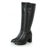 【25年秋冬新作】チャンキーヒール プレーン ストレッチロングブーツ | DEMETER | 詳細画像33 