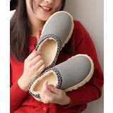 【25年秋冬新作】厚底 凹凸ソール ボリュームファー ムートンシューズ | DEMETER | 詳細画像14 