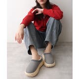 【25年秋冬新作】厚底 凹凸ソール ボリュームファー ムートンシューズ | DEMETER | 詳細画像16 